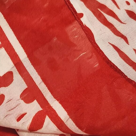 Vintage Symphony Scarf Italy 34"x35" Retro Shawl Wrap Sarong Nautical Coastal - Picture 7 of 12